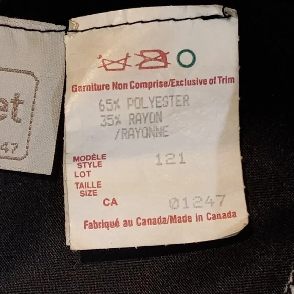 Yves Venet Creation Gray & Black Houndstooth  Rhinestone Blazer Size 42 - Picture 8 of 11